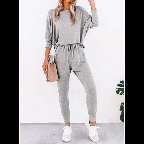 🆕Long Sleeve Top & Pants Set 2 Piece Jogger Set - Picture 2 of 4
